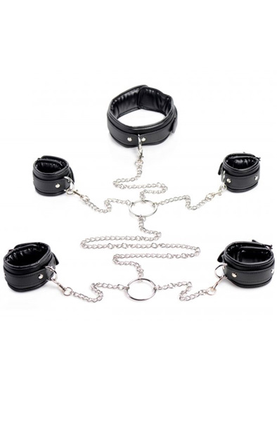 Strict Slave Bondage Shackle Set - Hand- und Fußfesseln 2