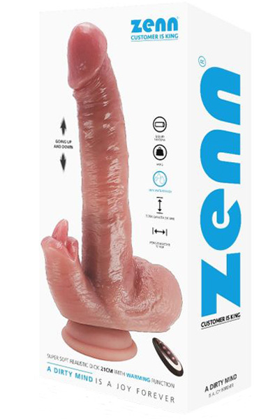 Super Soft Dildo With Warming Function 21 cm - Vibrierender Dildo 1