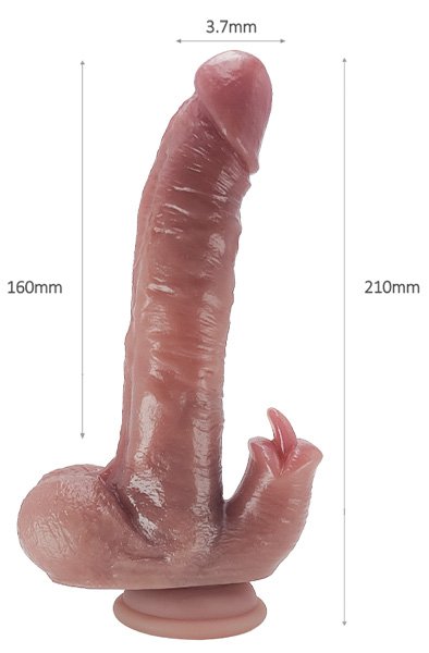 Super Soft Dildo With Warming Function 21 cm - Vibrierender Dildo 3