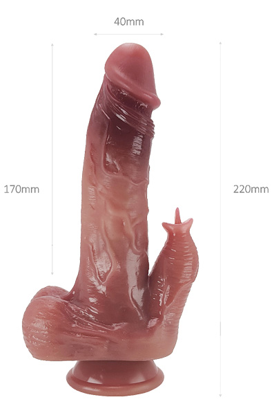 Super Soft Realistic Warming Function Dick 22 cm - Vibrierender Dildo 3