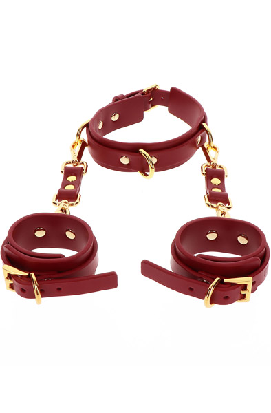 Taboom D-Ring Collar & Wrist Cuffs - Halsband-Handschellen-Kombination 1