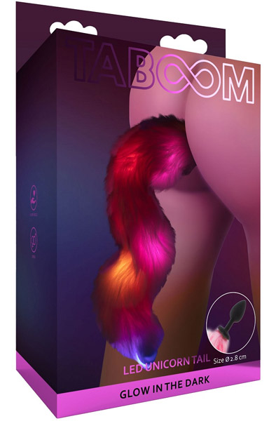Taboom LED Unicorn Tail & Buttplug - Analplug in Tierform 1