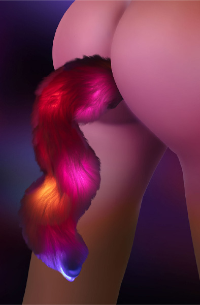 Taboom LED Unicorn Tail & Buttplug - Analplug in Tierform 6