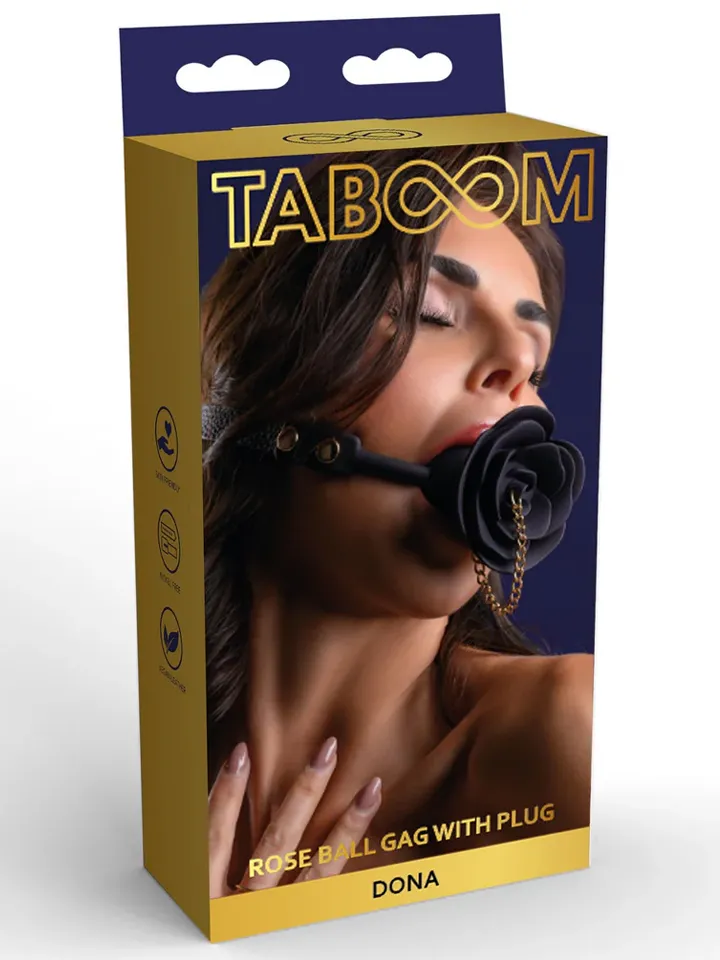 Taboom Rose Ball Gag With Plug - Gag ball 4