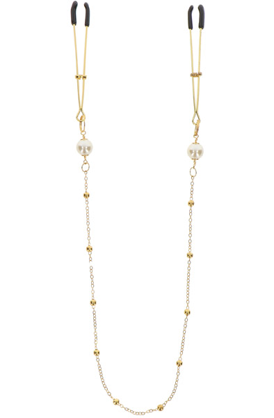 Taboom Tweezers Pearl & Deluxe Chain - Brustklammern mit Kette 1