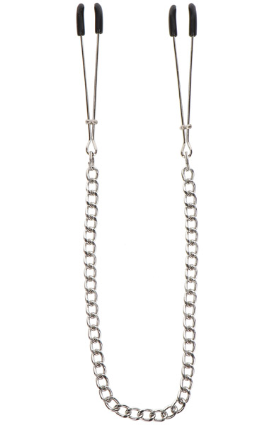 Taboom Tweezers With Chain Silver - Brustklammern mit Kette 1