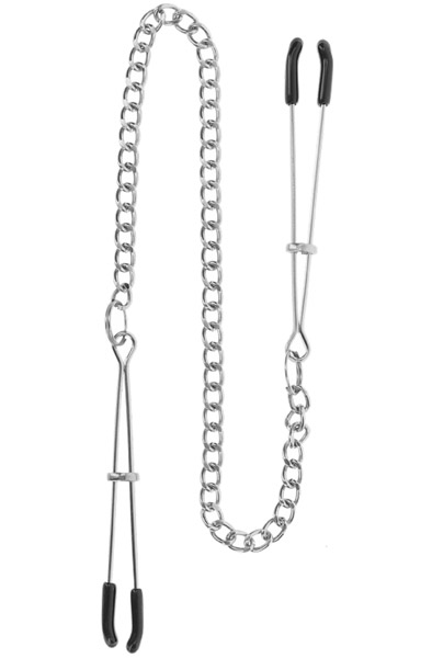 Taboom Tweezers With Chain Silver - Brustklammern mit Kette 2