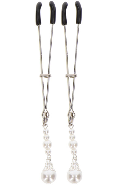 Taboom Tweezers With Pearls Silver - Brustwarzenklammern 1