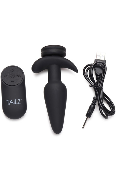 Tailz Vibrating Anal Plug & 3 Tails With Remote Control - Analplug Set 3