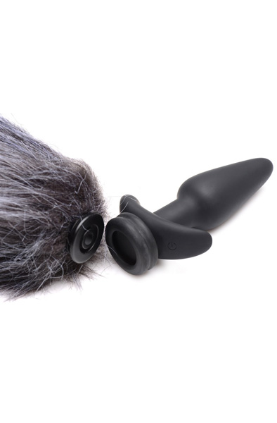 Tailz Vibrating Anal Plug & 3 Tails With Remote Control - Analplug Set 7