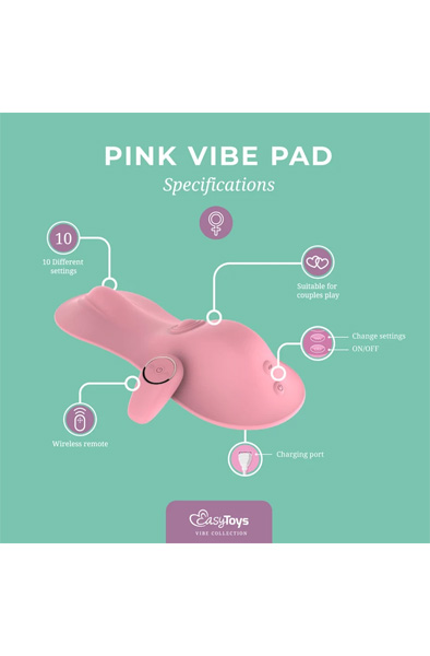 Tapping & Vibrating Vibe Pad Pink - Klitoris-Vibrator 5