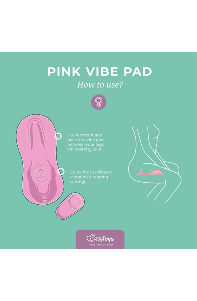 Tapping & Vibrating Vibe Pad Pink - Klitoris-Vibrator 6