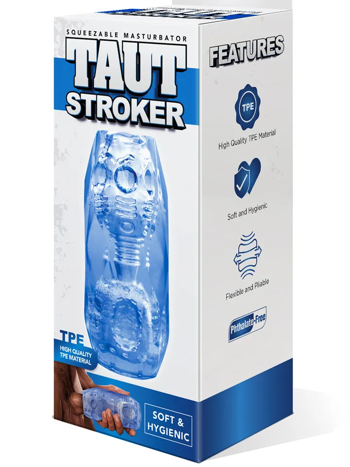 Taut Stroker Squeezable Masturbator Blue - Stroker 3