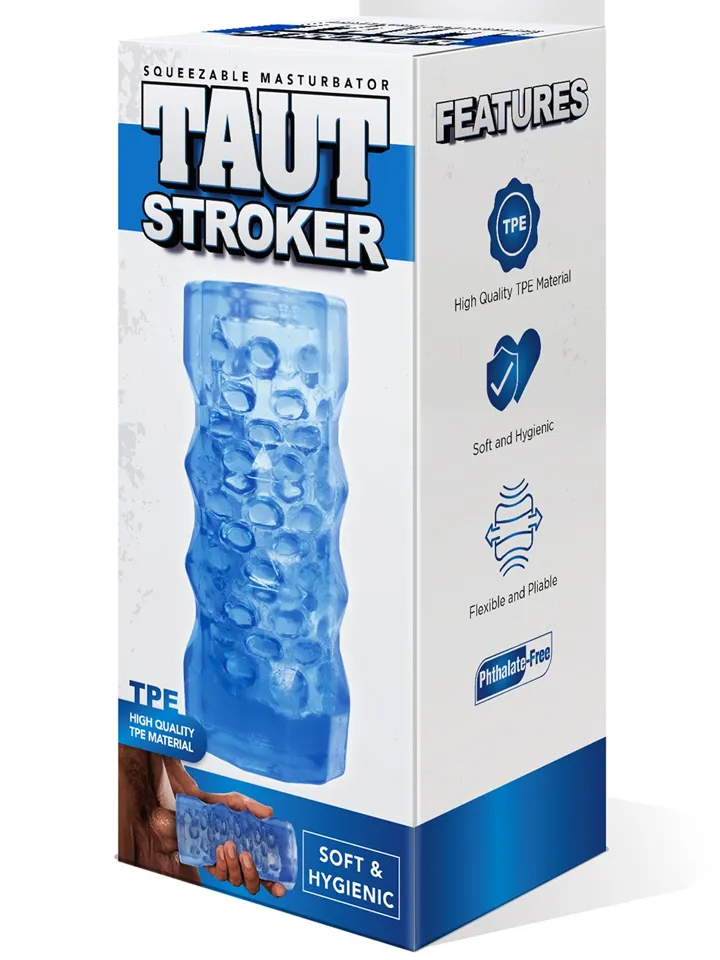 Taut Stroker Squeezable Masturbator Blue - Stroker 4