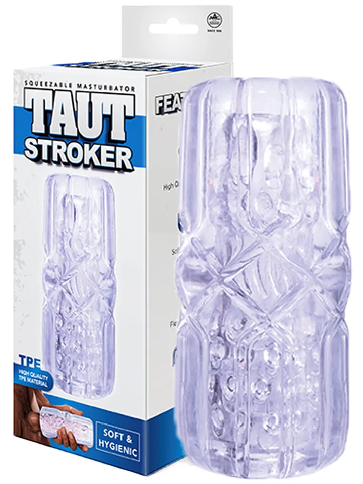 Taut Stroker Squeezable Masturbator Clear - Stroker 1