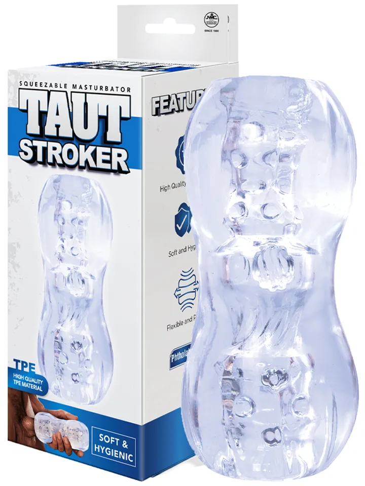 Taut Stroker Squeezable Masturbator Clear - Stroker 1