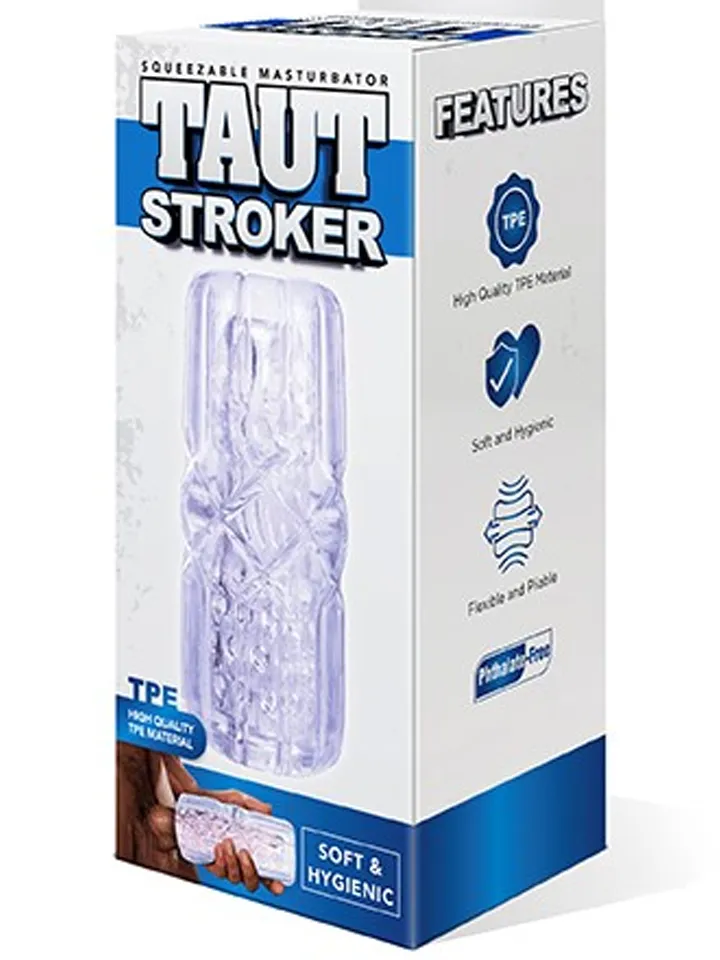 Taut Stroker Squeezable Masturbator Clear - Stroker 3