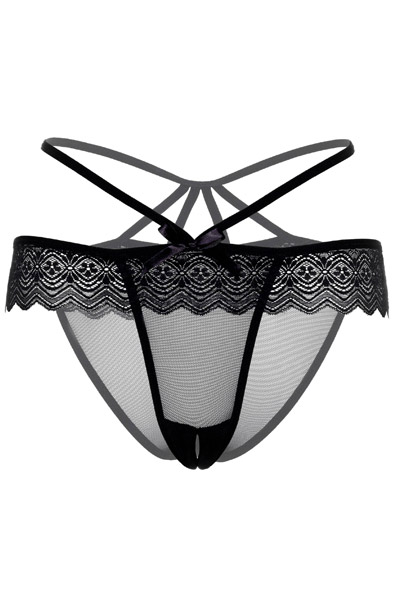 Taylor Ouvert-Slip Schwarz - Slip ouvert 3