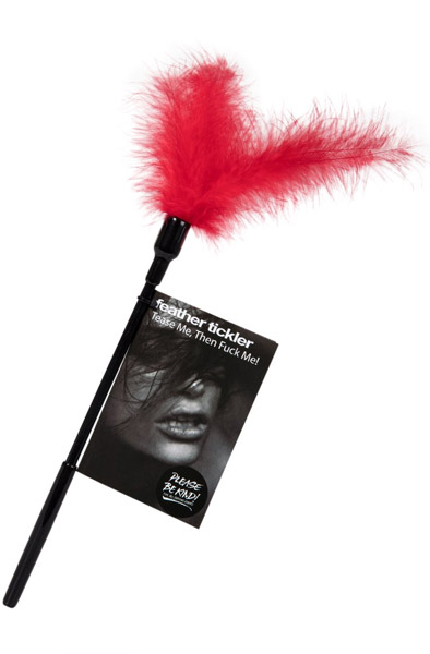 Tease Me Then Fuck Me Feather Tickler Red - Kitzler 2