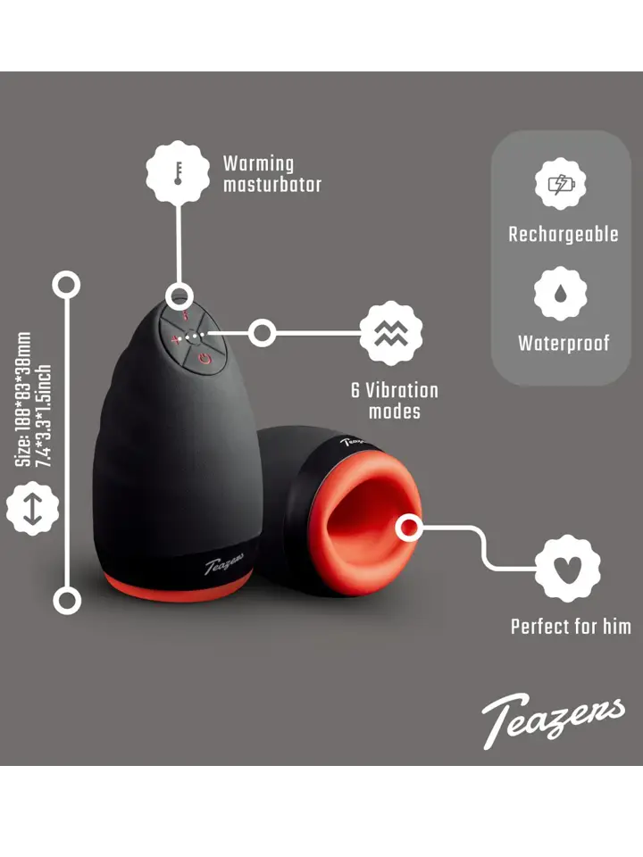 Teazers Heat & Vibration Masturbator - Vibrating masturbator 2 [full]