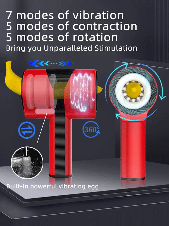 Teles Scoop Automatic Masturbator Twist & Turn Red - Automatic masturbator 2 [full]