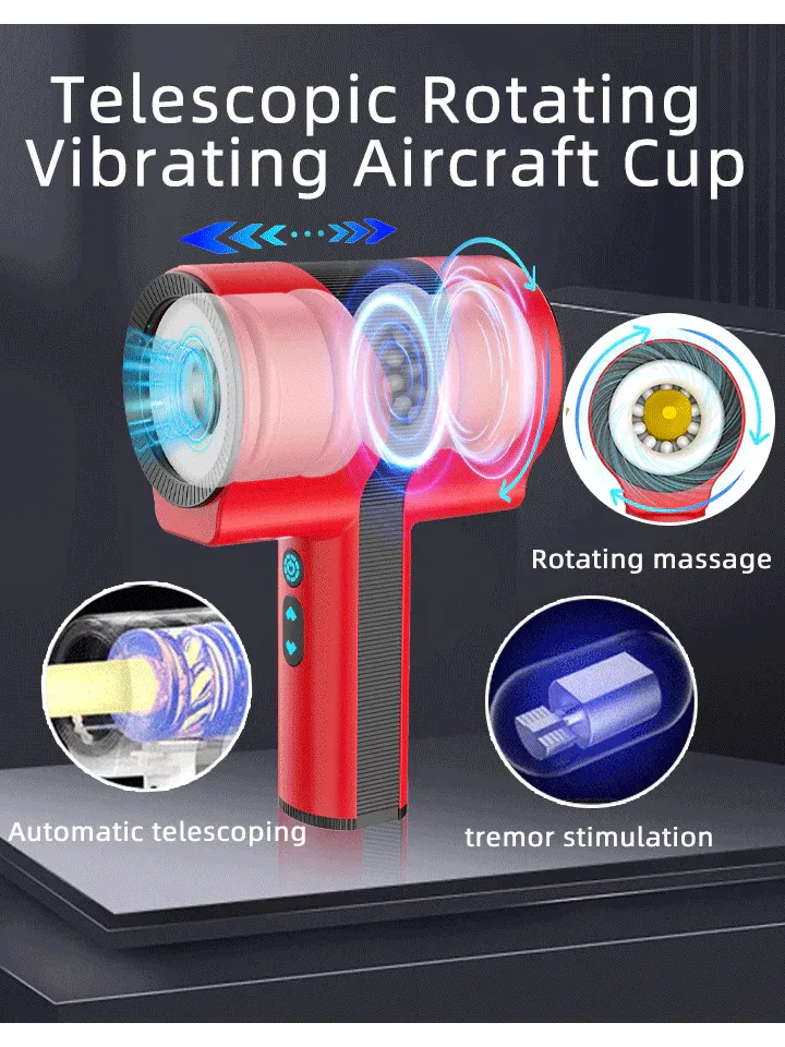 Teles Scoop Automatic Masturbator Twist & Turn Red - Automatic masturbator 3