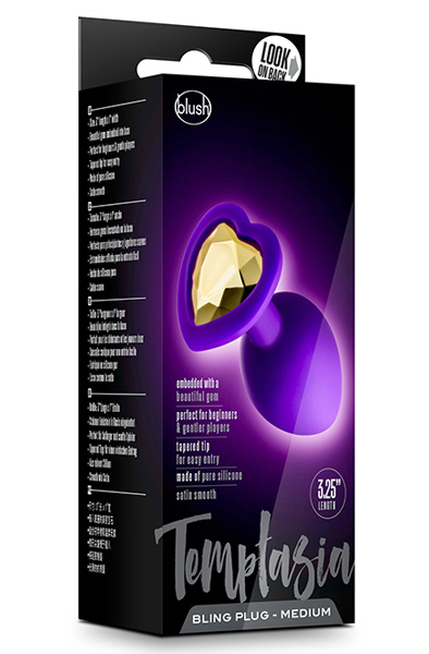 Temptasia Bling Plug Purple Medium - Analplug 2