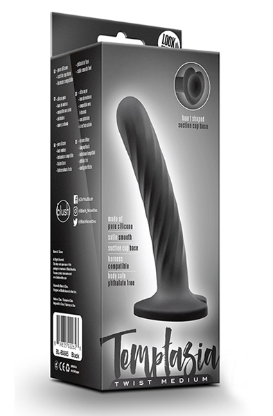 Temptasia Twist Medium Black 14 cm - Kleiner Dildo 2