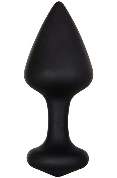 The Best Silicone Beginner Plug Black Medium - Analplug 1