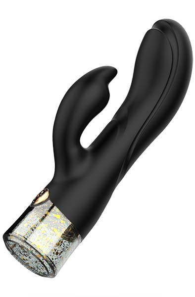 The Bling Bling Rabbit With Gold Flakes & LED Light - Rabbit-Vibrator 2