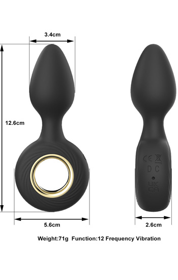 The Rechargeable Vibrating Silicone Plug - Vibrierender Analplug 2