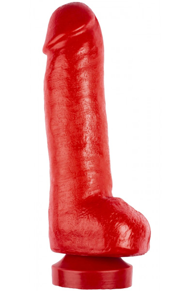 The Red Toys Super Donation Dildo Red 34 cm - XL Dildo 3