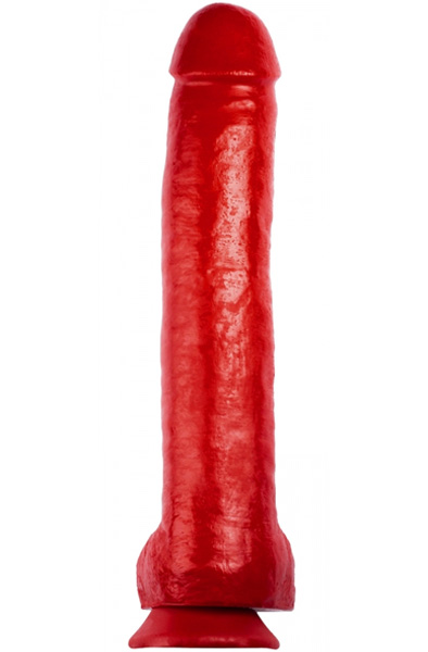 The Red Toys Super John Dildo Red 42 cm - XL Dildo 2