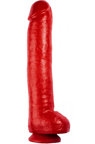 The Red Toys Super John Dildo Red 42 cm - XL Dildo 3