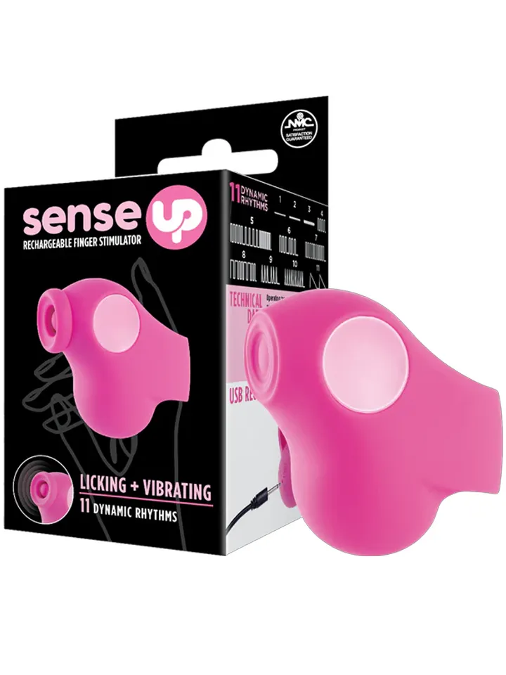Thumping Rechargeable Finger Vibrator Pink - Vibrator 1