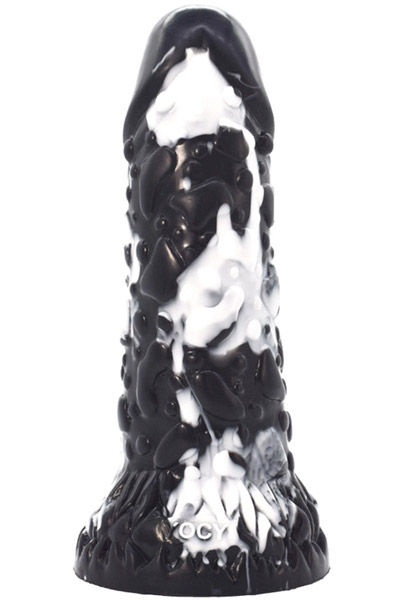 Toadyk Dildo Black-White 22 cm - Drachen-Dildo 2