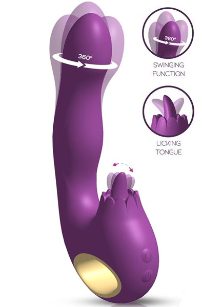 Toka Vibe, Swinging & Stimulating Licking Tongue - Rabbit-Vibrator 1