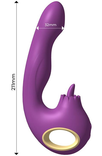 Toka Vibe, Swinging & Stimulating Licking Tongue - Rabbit-Vibrator 4