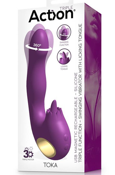 Toka Vibe, Swinging & Stimulating Licking Tongue - Rabbit-Vibrator 5