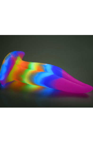 Tongue Glow-in-the-Dark Dildo 21,5 cm - Drachen-Dildo 4