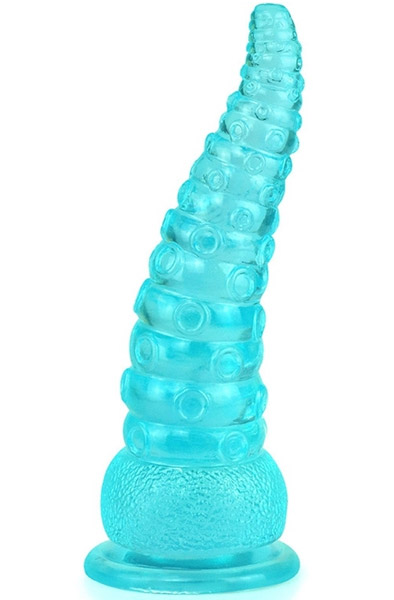 ToppedMonster Winkle Dildo Turquoise 23 cm - Monster-Dildo 2