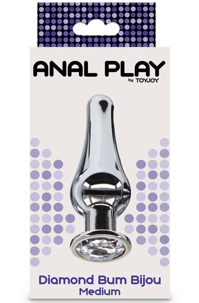 ToyJoy Diamond Bum Bijou Medium - Analplug aus Metall 3