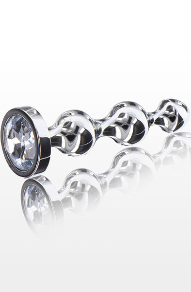 ToyJoy Diamond Star Beads Large - Analplug aus Metall 1