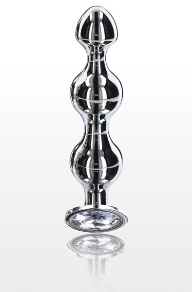 ToyJoy Diamond Star Beads Large - Analplug aus Metall 2