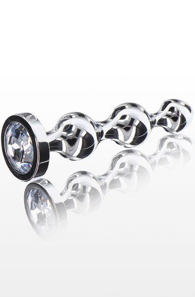 ToyJoy Diamond Star Beads Medium - Analplug aus Metall 1