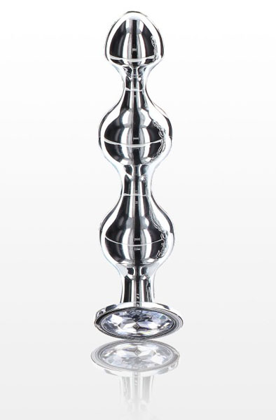 ToyJoy Diamond Star Beads Small - Analplug aus Metall 2