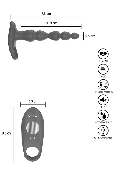 ToyJoy Elixer Vibrating Double Penetrator - Doppel-Penetrator 6