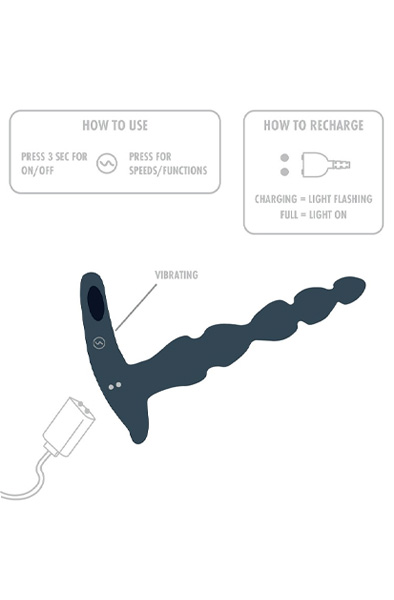 ToyJoy Elixer Vibrating Double Penetrator - Doppel-Penetrator 7