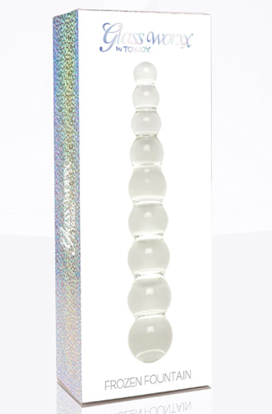 ToyJoy Frozen Fountain 22 cm - Glas-Dildo 2