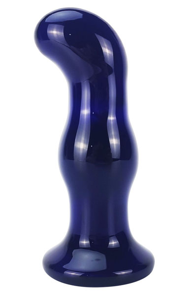 ToyJoy Gleaming Vibrating Glass Plug 11,5 cm - Analplug aus Glas 2